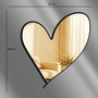 Wallity Ozgl517 Espejo Decorativo Dorado 43x48 cm Elegante Sofisticado Para Hogar